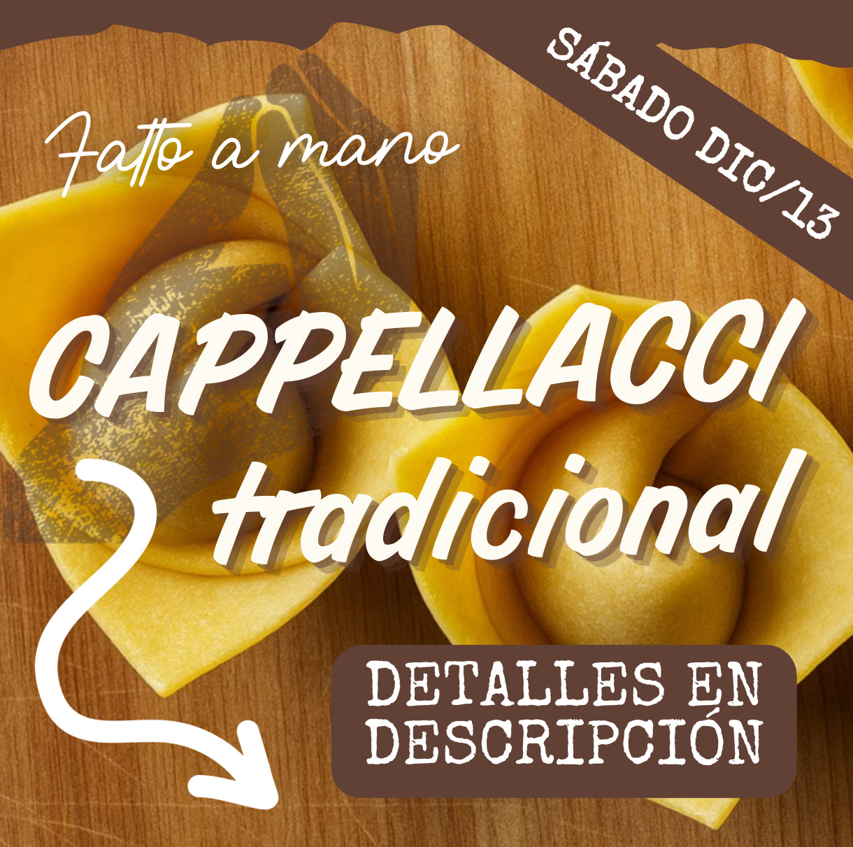 FAM - CAPPELLACCI SÁBADO 13/DIC (6:30-8:30pm)