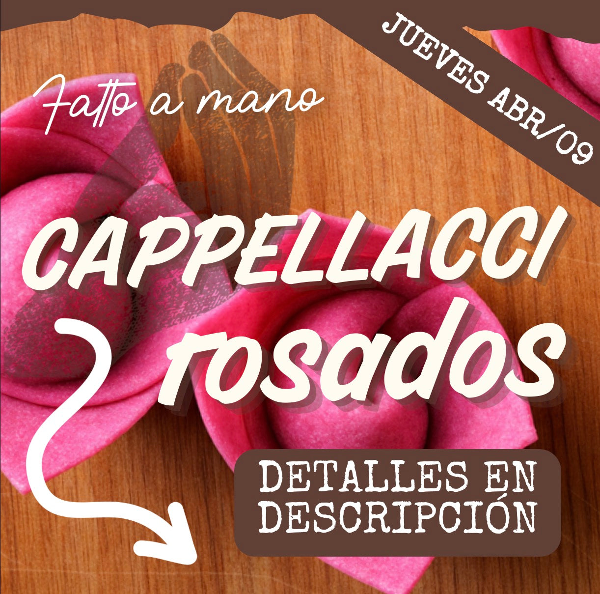 FAM - CAPPELLACCI JUEVES - 09/ABR (6:30-8:30pm)