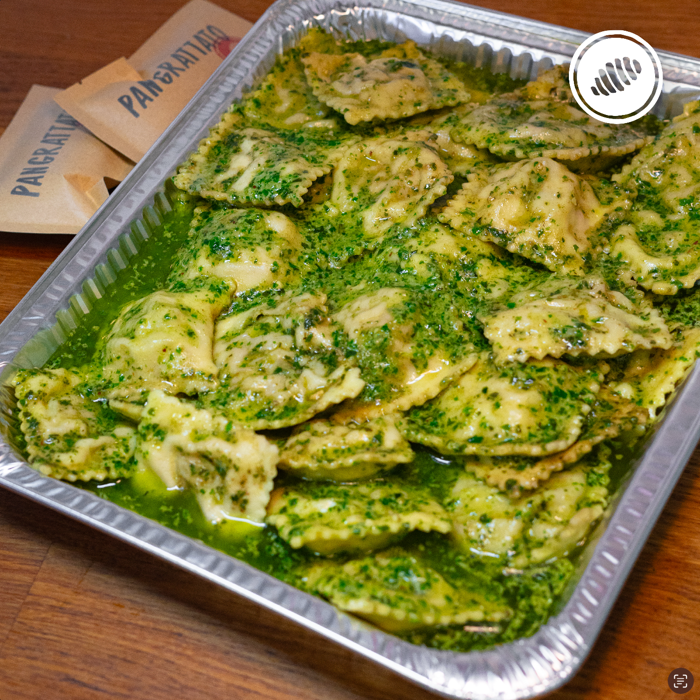 CATERING - RAVIOLÓN AMARILLOS & CREAMY PESTO