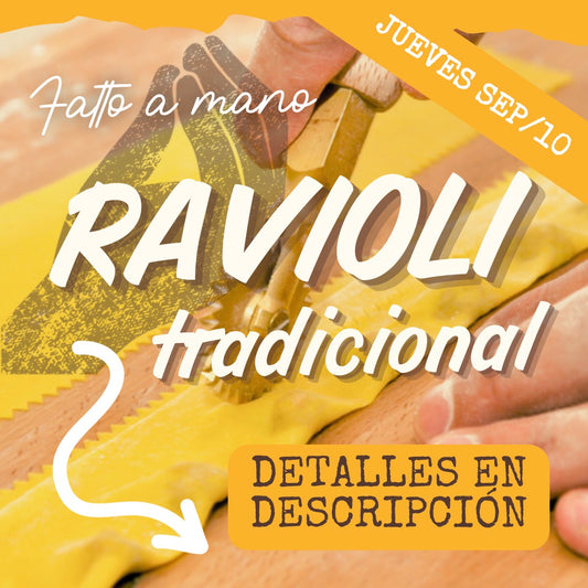 FAM - RAVIOLI JUEVES 10/SEP (6:30-8:30pm)