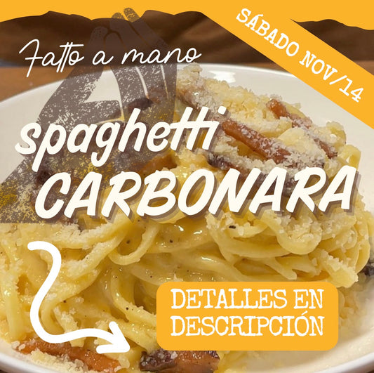 FAM - CARBONARA SÁBADO 14/NOV (6:30-8:30pm)
