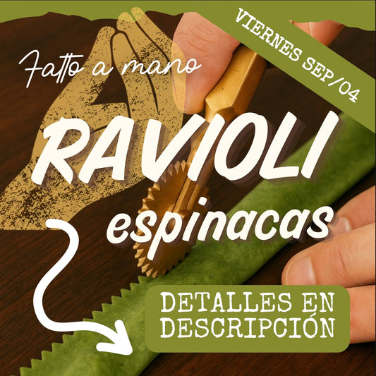 FAM - RAVIOLI VIERNES 04/SEP (6:30-8:30pm)