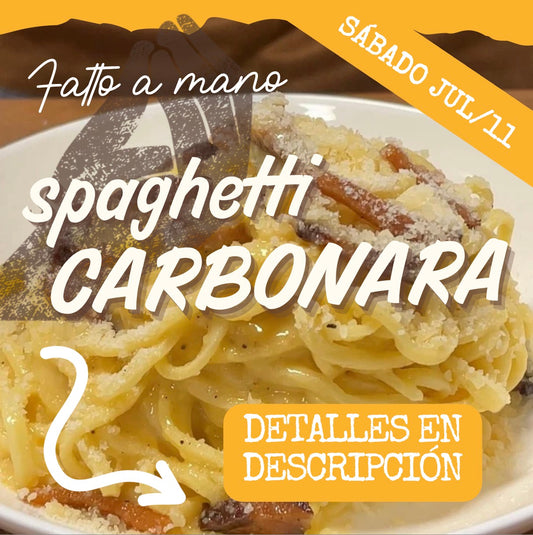 FAM - CARBONARA SÁBADO 11/JUL (6:30-8:30pm)