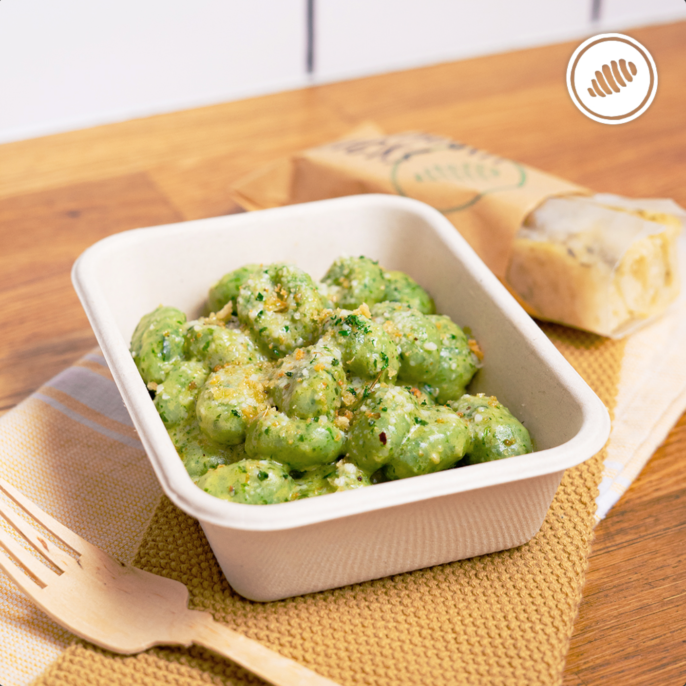 RTE - ÑOQUI ESPINACAS & CREAMY PESTO