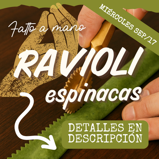 FAM - RAVIOLI MIÉRCOLES 17/SEP (6:30-8:30pm)