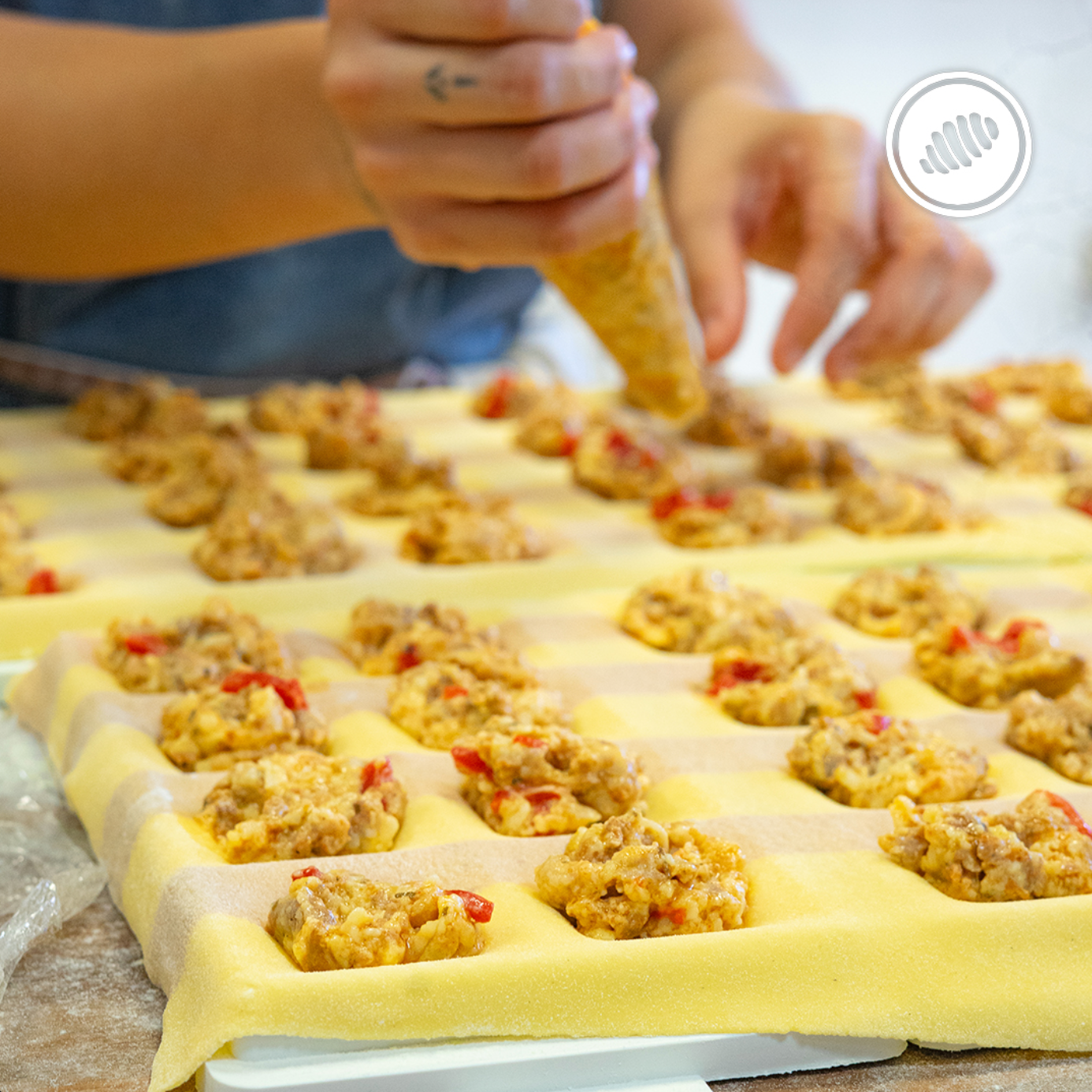 RAVIOLÓN CHORIZO & MANCHEGO